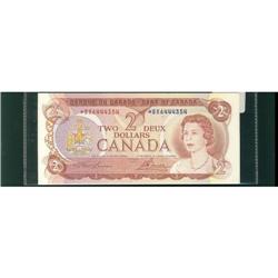 BC-47aA, 1974 $2 *BX #6444354, 6444355 UNC, Lot o