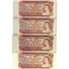 Image 1 : Lot of 4 different 1974 $2 "replacement" NOTES, *