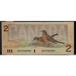 BC-55a 1986 $2  Crow-Bouey #AUH7669901  Choice Un