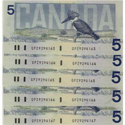 BC-56eA 1986 $5 Between 9.00m and 9.78m.  Lot of