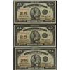 Image 1 : Lot of 3 consecutive LOW numbered shinplasters.