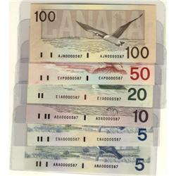 Bird Series Match Low Serial Number Set #0000587.