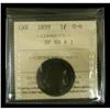 Image 1 : 1859 DP#1 1¢ ICCS G-6, an affordable example