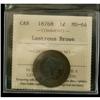 Image 1 : 1876H 1¢ ICCS MS64 Lustrous Brown