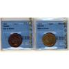 Image 1 : 1900 and 1913 1¢ both CCCS MS-63 RB, two nice lus