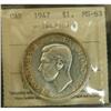 Image 1 : 1947 Blunt $1 ICCS MS-63