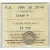 Image 1 : N.B. 1864 5¢ Large 6 ICCS EF40.