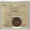 Image 1 : Nfld 1942 1¢ ICCS EF40. Designated as clean.