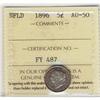 Image 1 : Nfld 1896 5¢ ICCS AU50.