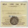 Image 1 : Nfld 1890 10¢ ICCS EF40.