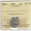 Image 1 : Nfld 1896 10¢ ICCS AU50.
