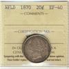 Image 1 : Nfld 1870 20¢ ICCS EF40