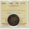 Image 1 : Nfld 1880 20¢ ICCS F12.