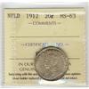 Nfld 1912 20¢ ICCS MS63. Lustrous with lovely ton