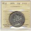 Image 1 : Nfld 1870 50¢ ICCS F12.
