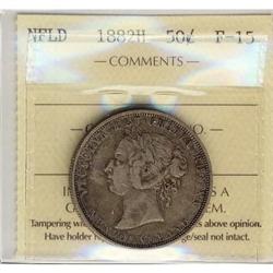 Nfld 1882H 50¢ ICCS F15.