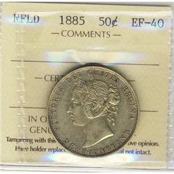 Nfld 1885 50¢ ICCS EF40.