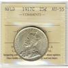 Image 1 : Nfld 1917c 50¢ ICCS AU55.  White and lustrous.