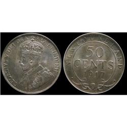 Nfld 1917c 50¢ PCGS MS66PQ+.  Superb immaculate f