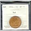 Image 1 : 1911 1¢ ICCS MS65 Red.  Exceptionally clean field