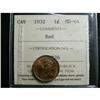 Image 1 : 1932  1¢ ICCS MS64 Red.  100% red lustre. Near Ge