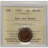 Image 1 : 1935 1¢ ICCS MS63 RB