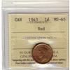 Image 1 : 1943 1¢ ICCS MS-65 Red, a superb example with nic