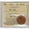 1953 1¢ SF ICCS MS64RD,