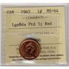 1965 1¢ LgeBds Ptd 5 ICCS MS64RD.