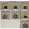 Image 1 : Lot of 7 ICCS graded PL65 coins, includes, 1964 1