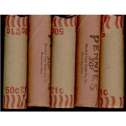 1964 5 x BU Roll 1¢.  Lot of 250 unpicked full re