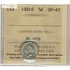 Image 1 : 1881H 5¢ ICCS EF45.
