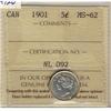 Image 1 : 1901 5¢ ICCS MS62.