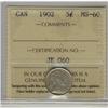 Image 1 : 1902  5¢ ICCS MS60