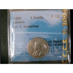 1926 far 6 5¢ CCCS F-15 scrts. Still decent examp