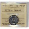 Image 1 : 1953 5¢ NSF Mule (Scratch) ICCS VF20.