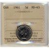Image 1 : 1961 5¢ ICCS MS65.