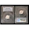 Image 1 : 1891 10¢ 22 Lvs PCGS MS64, An absolute Gem blast