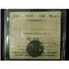 Image 1 : 1910 10¢ ICCS MS-63, nicely toned