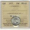 Image 1 : 1937 10¢ ICCS MS65.