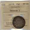Image 1 : 1871H 25¢ Obv 2 ICCS EF40. A nice coin with greys