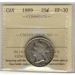 1889 25c ICCS VF-30