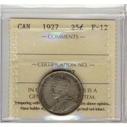1927   25¢  ICCS F-12