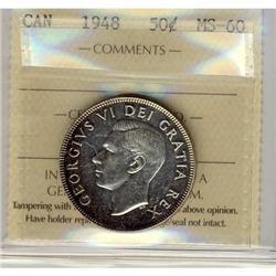 1948 50¢ ICCS MS60.