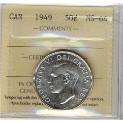 1949  50¢ ICCS MS64,