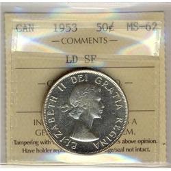 1953 50¢ LD SF ICCS MS62.