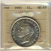 Image 1 : 1950 $1 ICCS MS65,