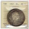 Image 1 : 1967 $1 ICCS MS64.  Nicely toned.