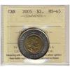 Image 1 : 2005 $2 ICCS MS65.