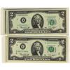 Image 1 : USA 1976 $2 replacement (3) and 1976 regular issu